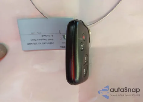 2010 Lexus Rx 350 z USA, uszkodzony, nr VIN 2T2BK1BA8AC025133